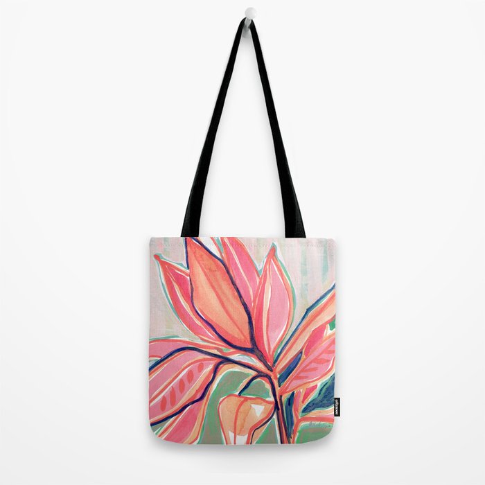 Flower Market Tropical Art Tote Bag Gallery Image 2