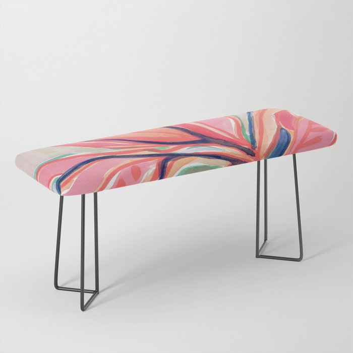 Flower Market Tropical Art Bench Gallery Image 1