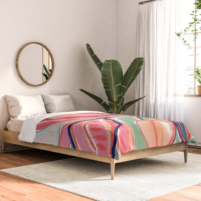 Flower Market Tropical Art Comforter Gallery Image 2