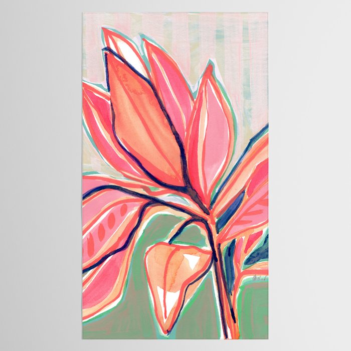 Flower Market Tropical Art Tablecloth Gallery Image 2