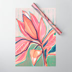 Flower Market Tropical Art Wrapping Paper Gallery Image 1
