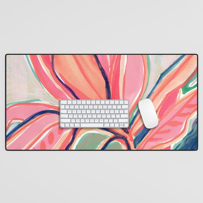 Flower Market Tropical Art Desk Mat Gallery Image 1