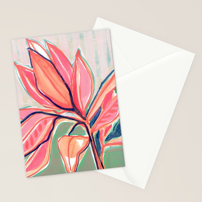 Flower Market Tropical Art Stationery Card Gallery Image 2