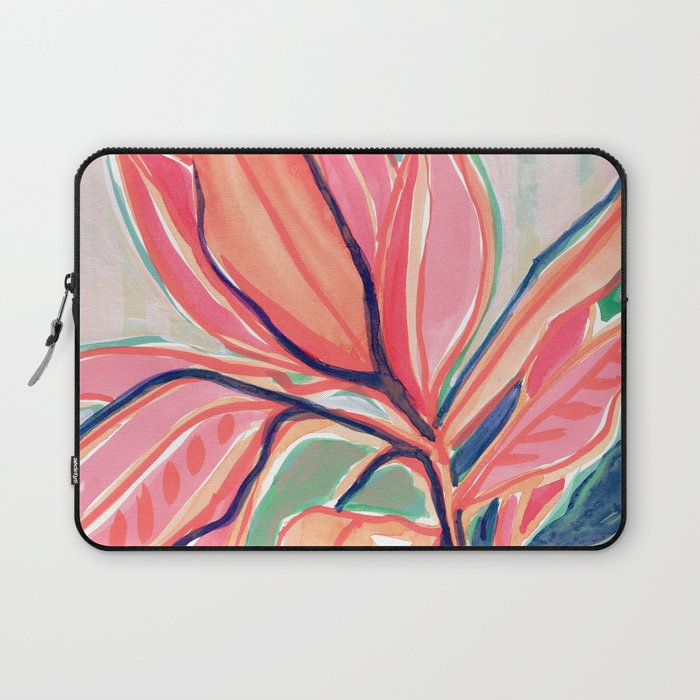 Flower Market Tropical Art Laptop Sleeve
