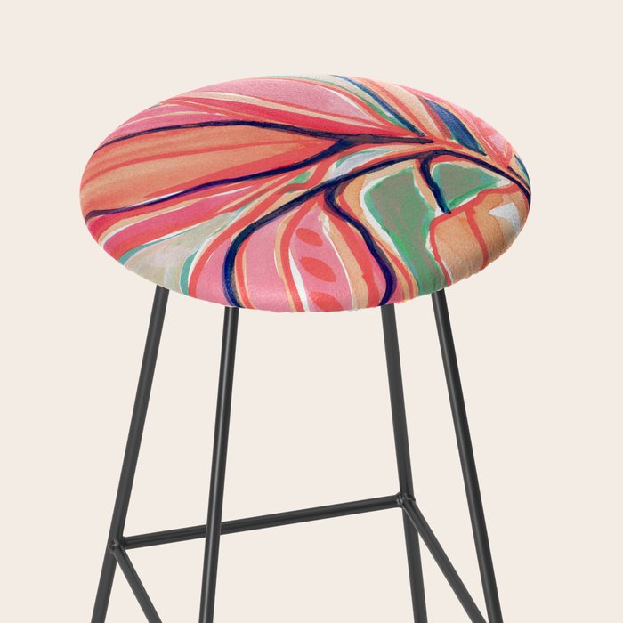 Flower Market Tropical Art Stool Gallery Image 2