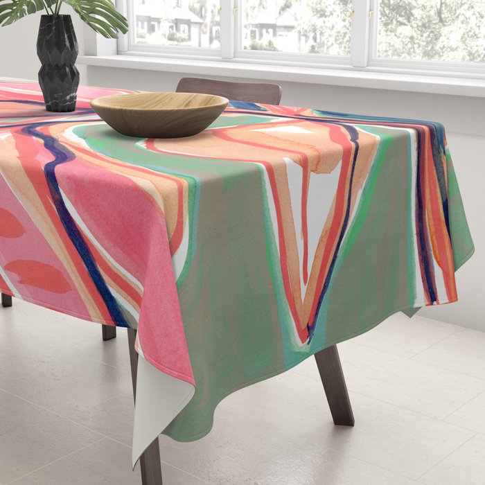 Flower Market Tropical Art Tablecloth Gallery Image 3