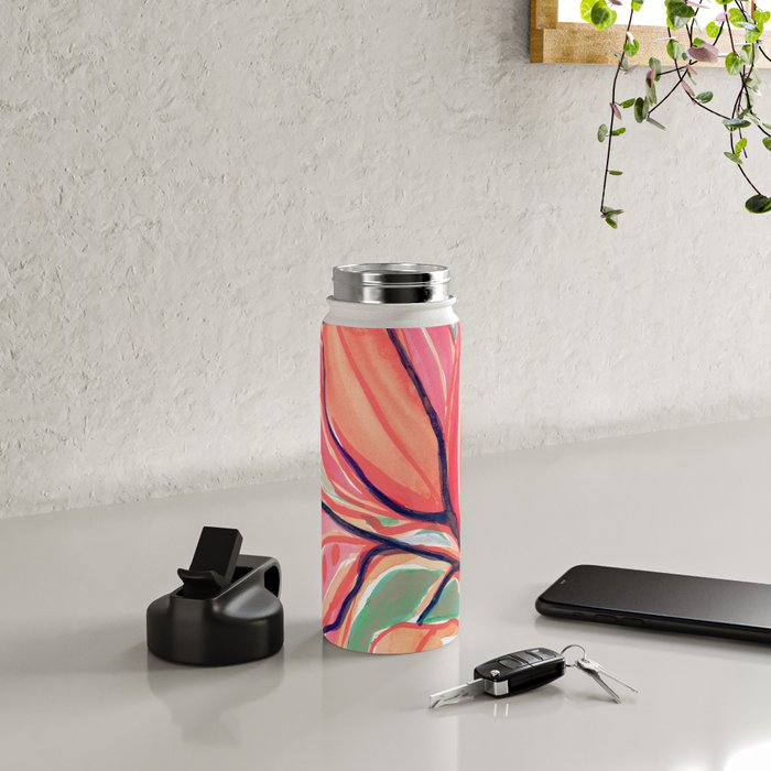 Flower Market Tropical Art Water Bottle Gallery Image 4