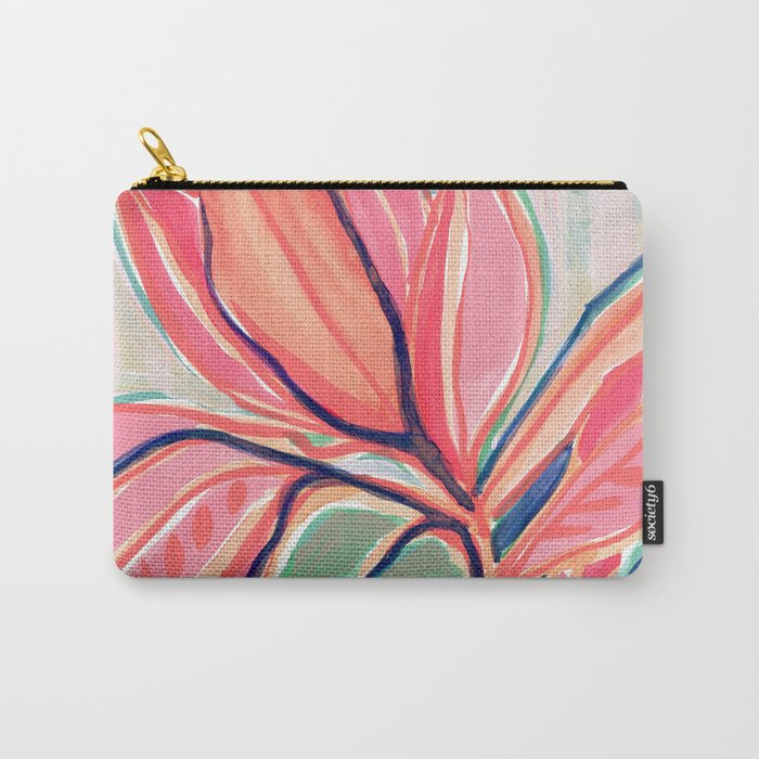 Flower Market Tropical Art Carry All Pouch Gallery Image 1