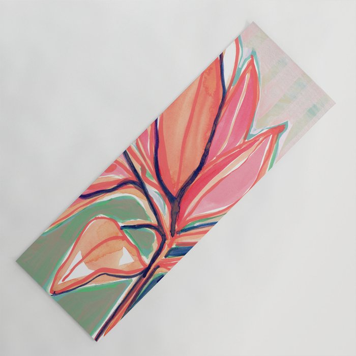Flower Market Tropical Art Yoga Mat Gallery Image 1