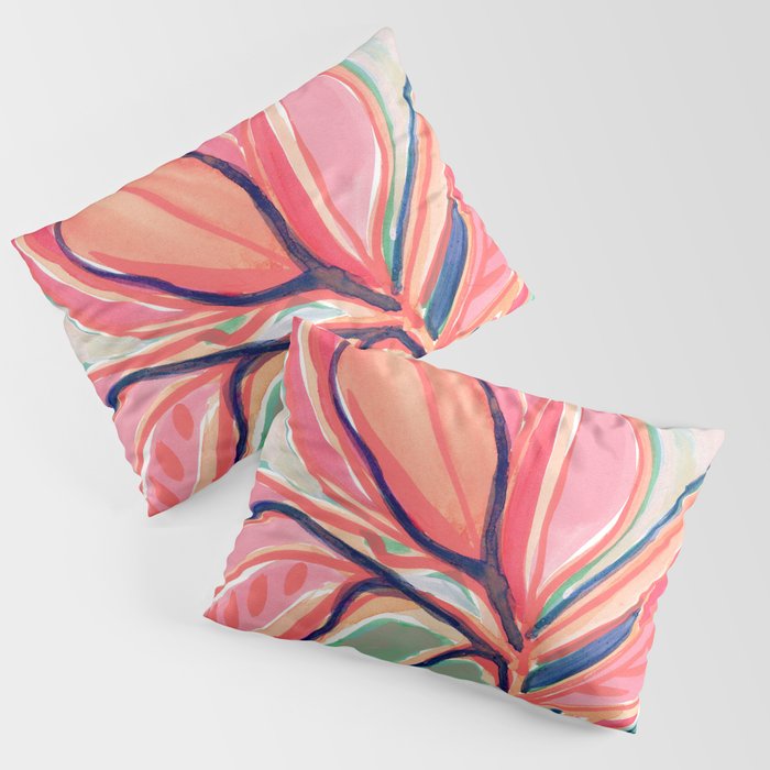 Flower Market Tropical Art Pillow Sham Gallery Image 1