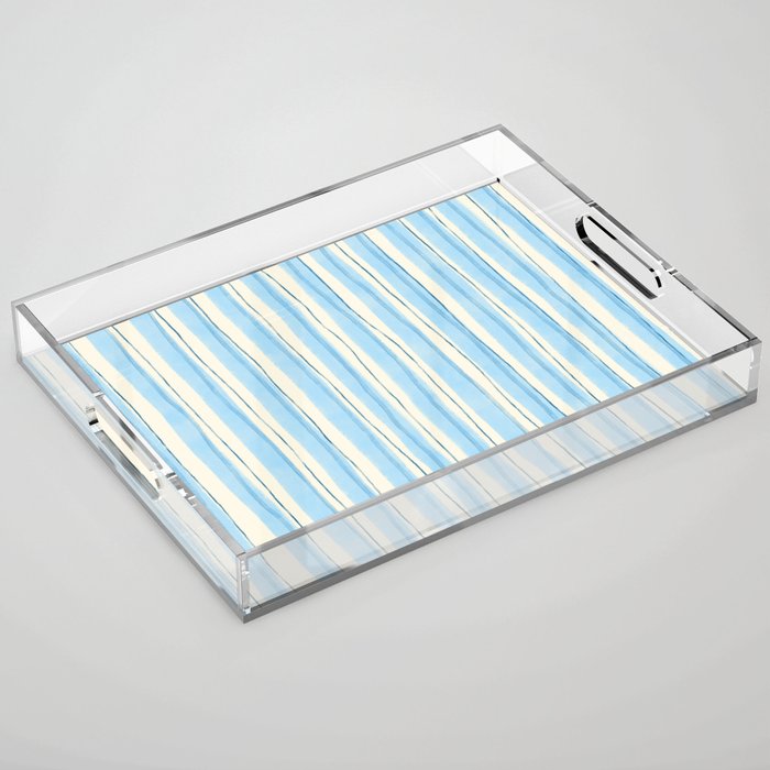 Azul Stripes Acrylic Tray Gallery Image 1