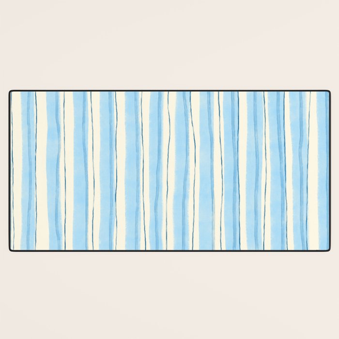 Azul Stripes Desk Mat Gallery Image 3