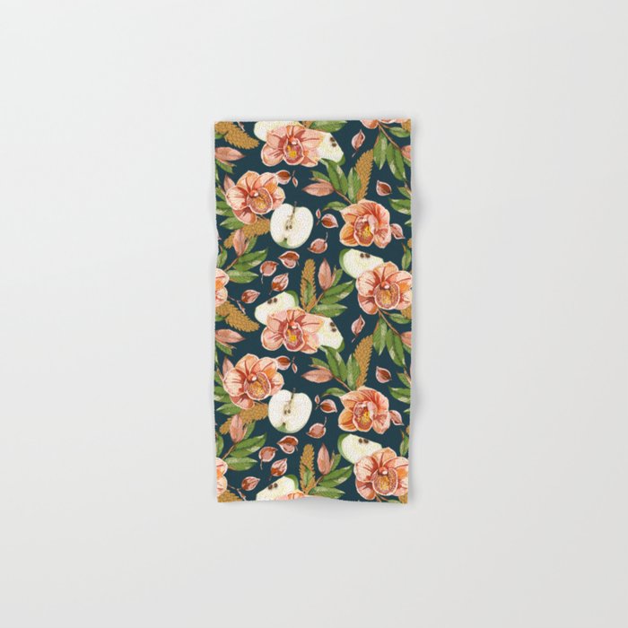 Tropical flowers autumn field D Bath Towel Gallery Image 1