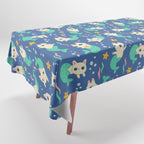 Pretty Purrmaids - Cat Mermaids Tablecloth Gallery Image 1
