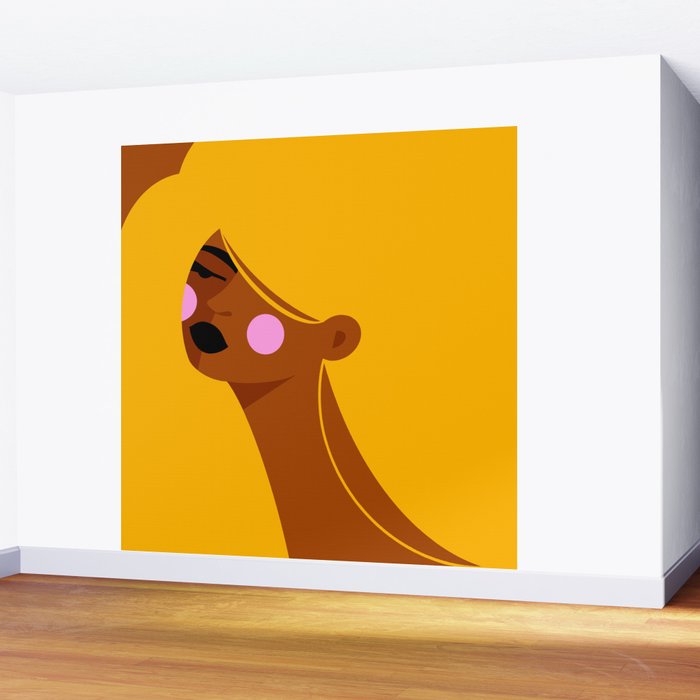 Fluffy Hair Wall Mural Gallery Image 2