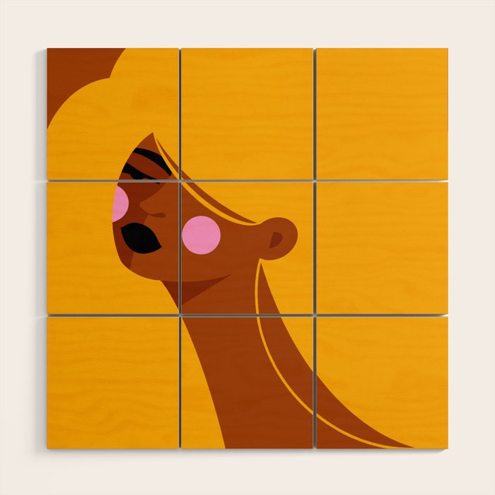 Fluffy Hair Wood Wall Art Gallery Image 1