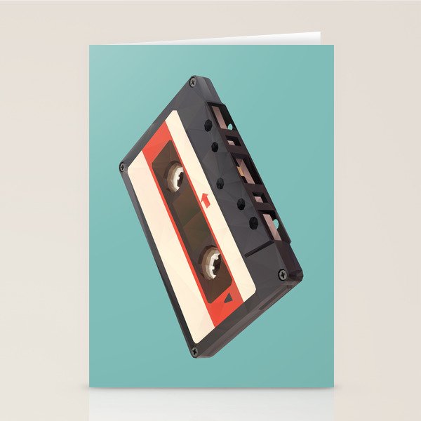 Cassette Tape Polygon Art Stationery Card Gallery Image 1