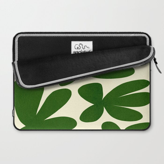 Abstract-botanical 35 green Laptop Sleeve Gallery Image 2