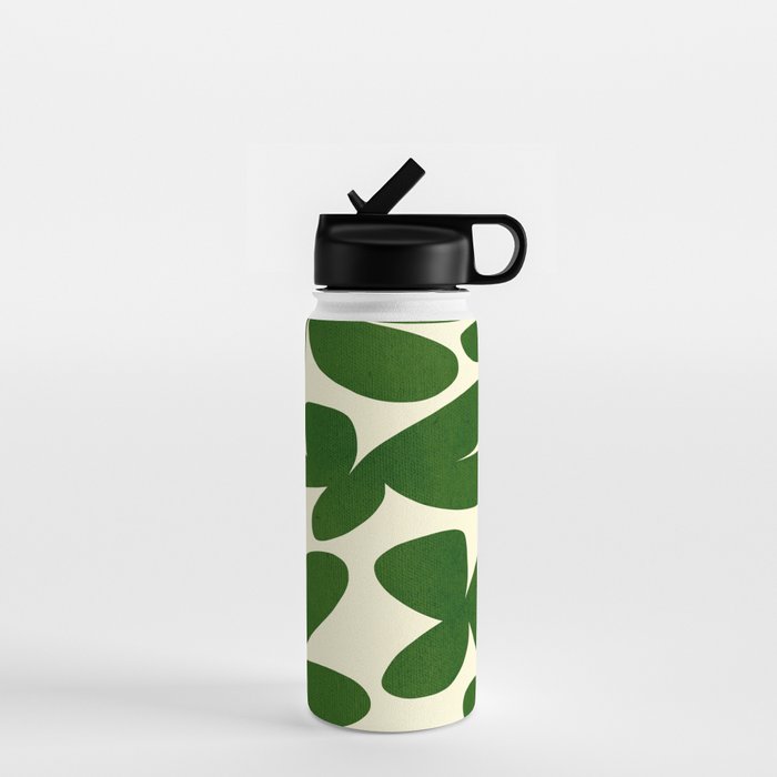 Abstract-botanical 35 green Water Bottle