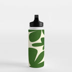 Abstract-botanical 35 green Water Bottle Gallery Image 3
