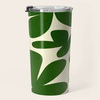 Abstract-botanical 35 green Travel Mug Gallery Image 3