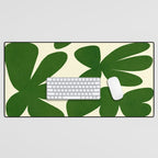 Abstract-botanical 35 green Desk Mat Gallery Image 1