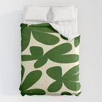 Abstract-botanical 35 green Comforter Gallery Image 6
