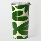 Abstract-botanical 35 green Travel Mug Gallery Image 2