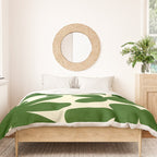 Abstract-botanical 35 green Duvet Cover Gallery Image 3