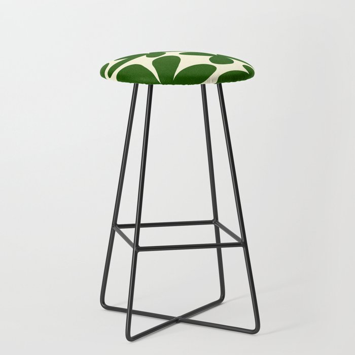 Abstract-botanical 35 green Stool Gallery Image 1