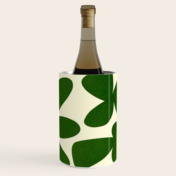 Abstract-botanical 35 green Wine Chiller Gallery Image 1