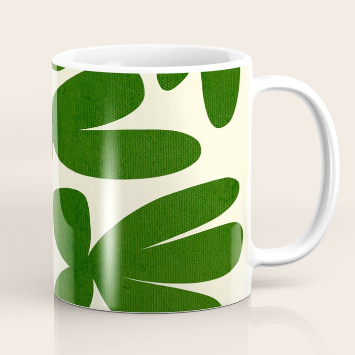Abstract-botanical 35 green Coffee Mug Gallery Image 1