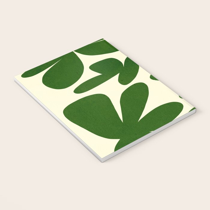 Abstract-botanical 35 green Notebook Gallery Image 3