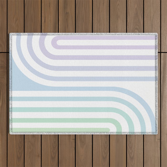 Bold Curvature Stripes XVII Outdoor Rug Gallery Image 1