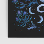 Blue Thistle & Cat Poster Gallery Image 3
