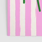 Buon Appetito Pink Groovy Stripes Minimalist Illustration Poster Gallery Image 3