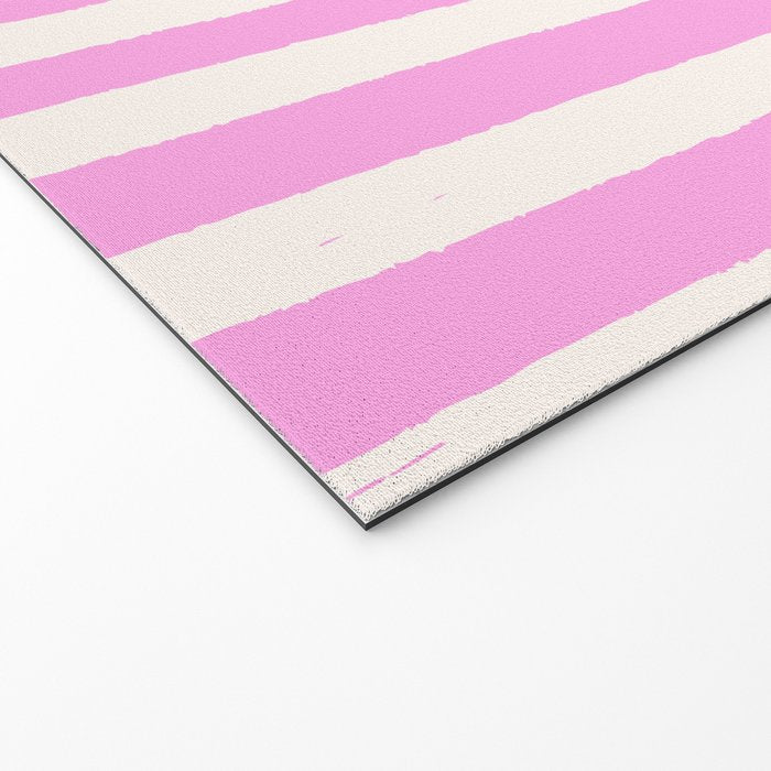 Buon Appetito Pink Groovy Stripes Minimalist Illustration Welcome Mat Gallery Image 2