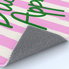 Buon Appetito Pink Groovy Stripes Minimalist Illustration Rug Gallery Image 4