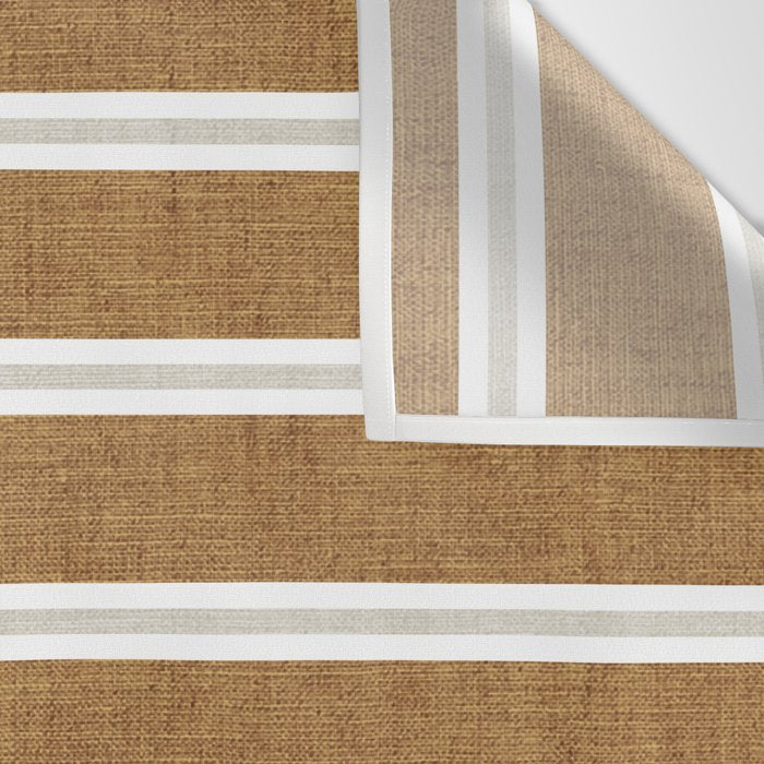 Cadence stripes - rust and beige stripes Wall Tapestry Gallery Image 3
