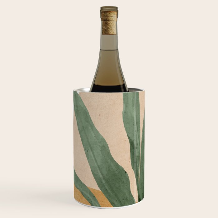 Abstract Art Tropical Leaves 4 Wine Chiller Gallery Image 3