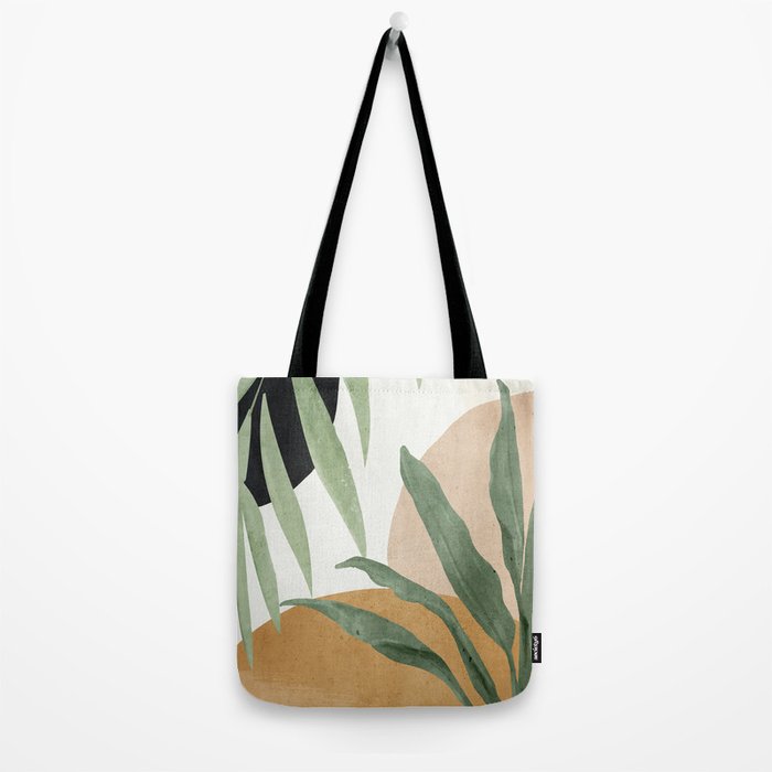 Abstract Art Tropical Leaves 4 Tote Bag Gallery Image 2