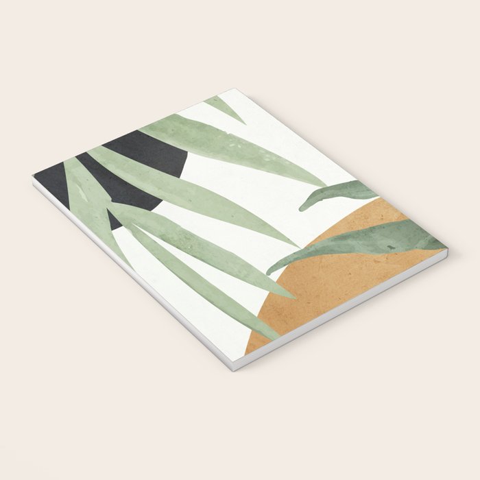Abstract Art Tropical Leaves 4 Notebook Gallery Image 3