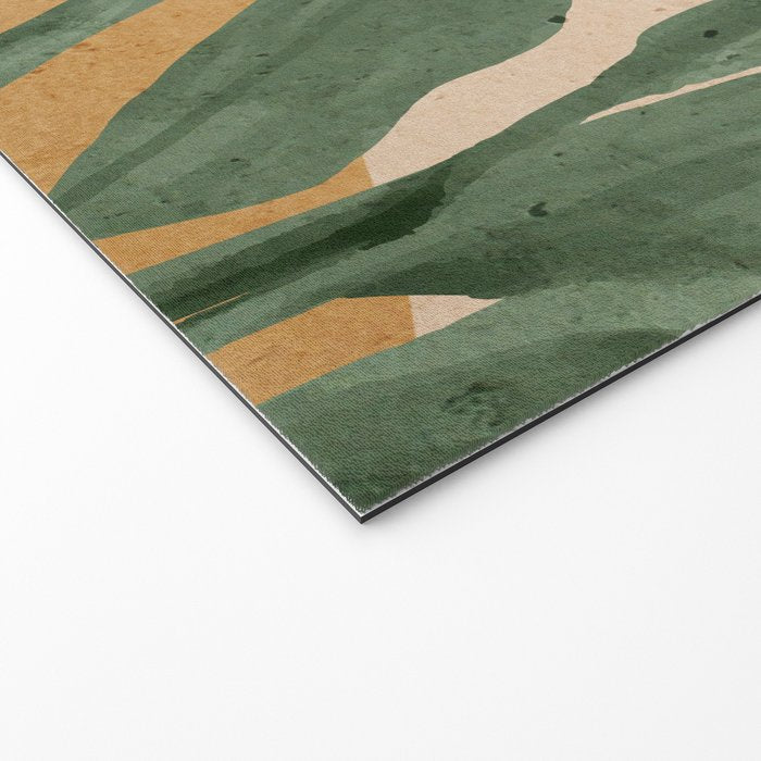 Abstract Art Tropical Leaves 4 Welcome Mat Gallery Image 2