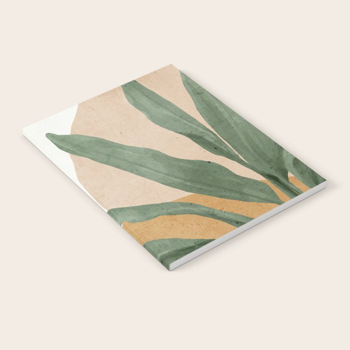 Abstract Art Tropical Leaves 4 Notebook Gallery Image 2