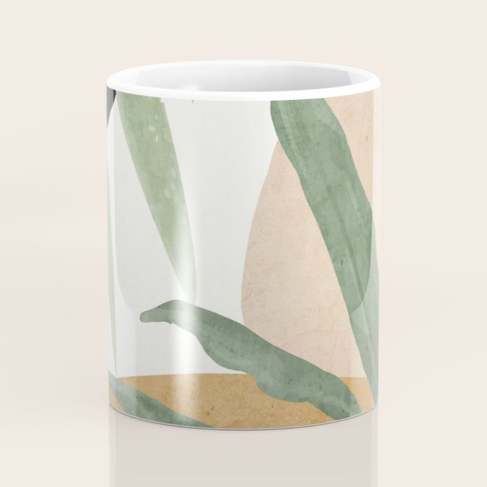 Abstract Art Tropical Leaves 4 Coffee Mug Gallery Image 4