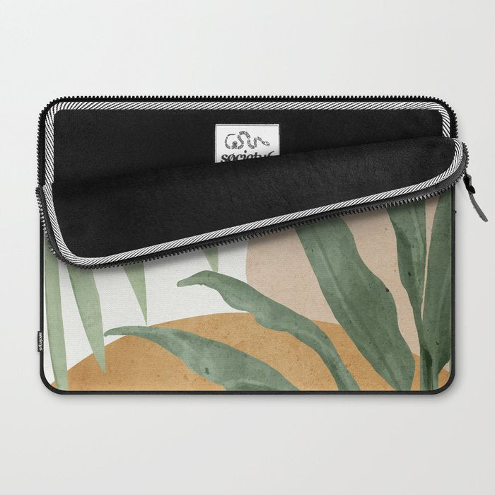 Abstract Art Tropical Leaves 4 Laptop Sleeve Gallery Image 2