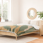 Abstract Art Tropical Leaves 4 Duvet Cover Gallery Image 2