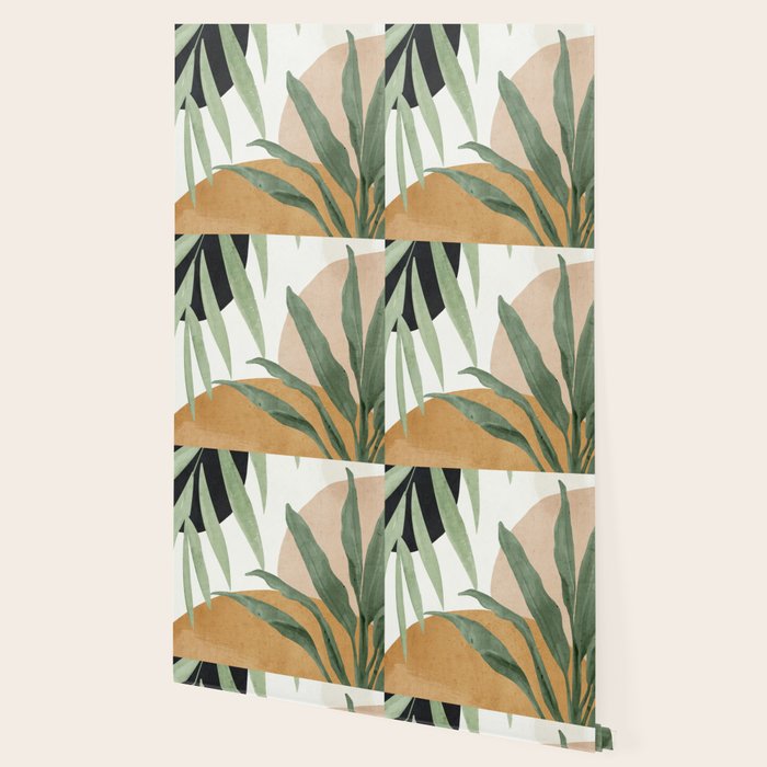 Abstract Art Tropical Leaves 4 Wallpaper Gallery Image 2