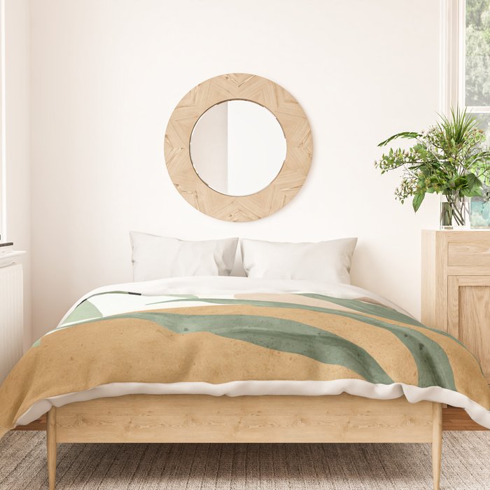 Abstract Art Tropical Leaves 4 Duvet Cover Gallery Image 3