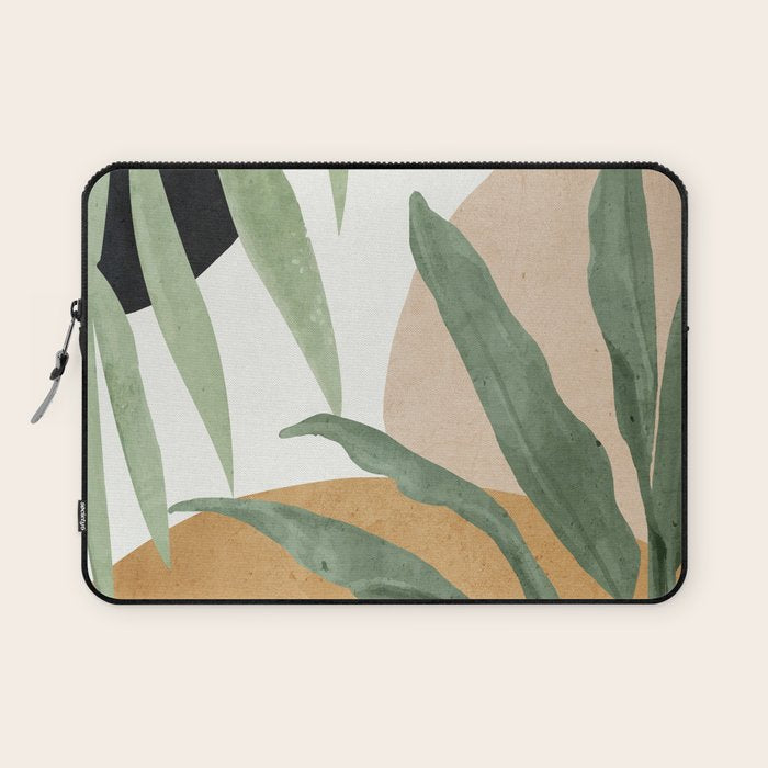 Abstract Art Tropical Leaves 4 Laptop Sleeve Gallery Image 1